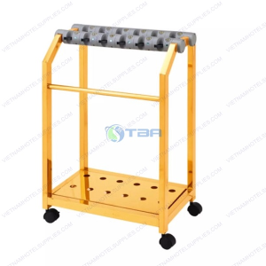 Kệ đựng dù inox mạ vàng chia 12 ô không khóa