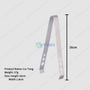 Kẹp đá inox quầy bar cafe IC002