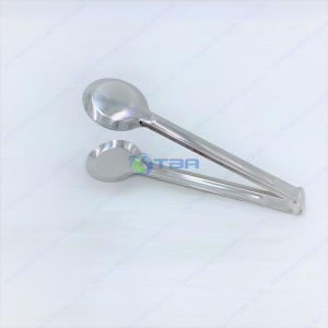 Kẹp inox đầu tròn gắp thức ăn tiệc Buffet #T882