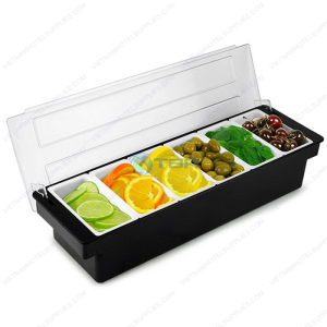 Khay đựng trái cây nguyên liệu 6 ngăn CD001