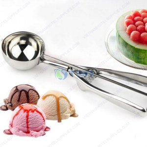 Muỗng xúc inox tròn kẹp lò xo