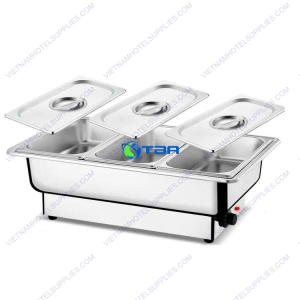 Nồi hâm buffet dùng điện 3 ngăn ASIA7055-3GN