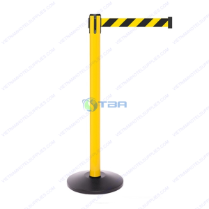 Trụ chắn barier công trình dây sọc vàng đen