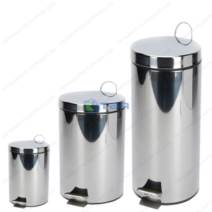 Thùng rác inox đạp chân cao cấp nắp kín