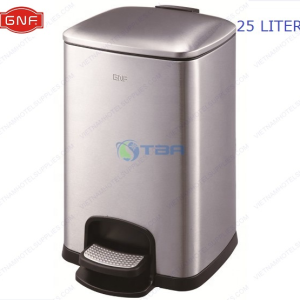 Thùng rác inox vuông cao cấp 25L #GNFSJ25