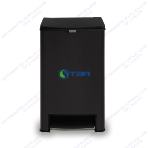 Thùng rác MEGA ĐẠP CHÂN cỡ lớn màu đen 40L