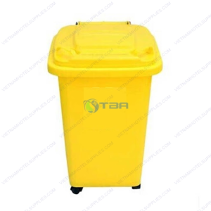 Thùng rác nhựa màu vàng 60L