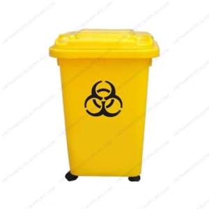 Thùng rác y tế màu vàng 60L