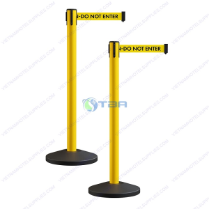 Trụ chắn phân làn di động màu vàng dây 2M