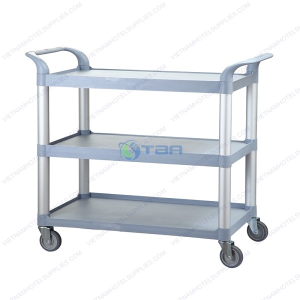 Xe đẩy ba tầng phục vụ thức ăn nhà hàng khách sạn