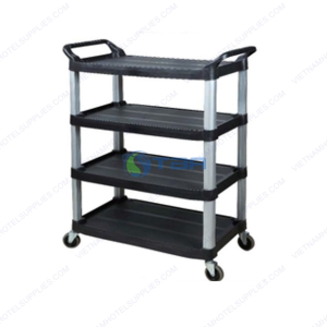 Xe đẩy thức ăn & dọn vệ sinh 4 tầng A015B