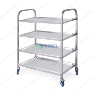 Xe inox 4 tầng chuyên dụng nhà bếp AS002