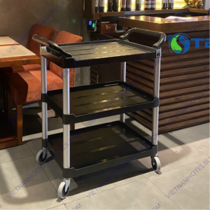 Xe đẩy phục vụ ăn uống đa năng khung hợp kim nhôm